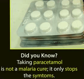  from malaria can be effectively treated with paracetamol.
