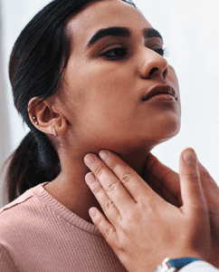 sore throat in adults due to malaria