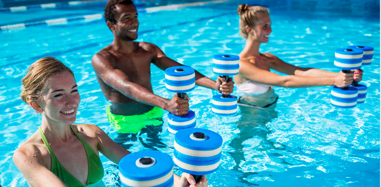 water aerobics help with rehabilitation after an injury